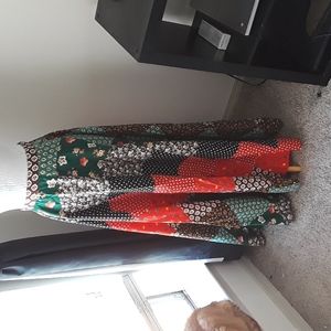 Vintage Mountain Artisans Patchwork Maxi Skirt